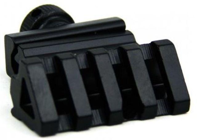 Tacfire .45 Degree Offset Picatinny Rail Mount w/Thumb Screw Black - Tacfire