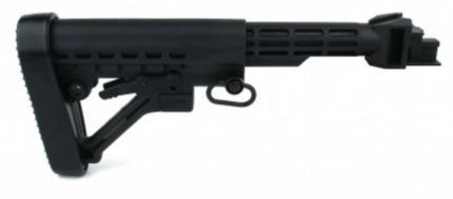 Tacfire AK 6 Position Stock Kit w/Buttpad Black - Tacfire