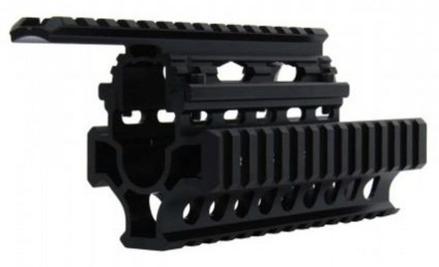 Tacfire Ak/Romanian & Variants Tactical Quad Rail Black - Tacfire