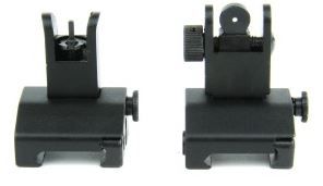 Tacfire TacFire Offset Deployable Iron Sight Dual Aperture/Spring-Loaded Black - $33.89 at Optics Planet