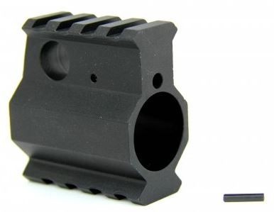 Tacfire AR10/.936 High Profile Gas Block w/Pin/Aluminum Black - Tacfire