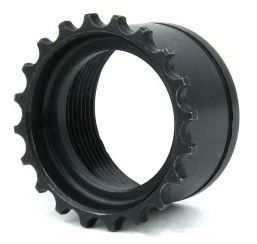 Tacfire AR15 2-Piece Quad Rail Barrel Nut/Steel Black