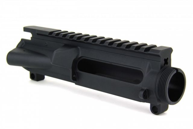 Tacfire AR-15 5.56/.233/.300AAC Stripped Upper Receiver w/M4 Feed Ramps Black - Tacfire