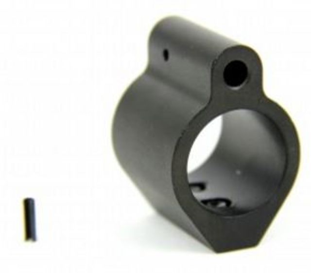 Tacfire AR15/.750 Micro/Low Profile Gas Block/Mil-Spec/Aluminum w/Pin Black - Tacfire