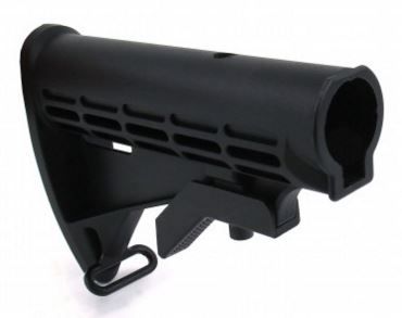 Tacfire AR15 Commercial M4 Style 6 Position Stock Black - Tacfire