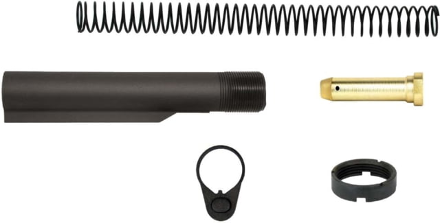 EDEMO Tacfire AR-15 Mil-Spec Buffer Tube Kit W/ Standard End Plate 7.25 in 6-position Black MAR047-A EDEMO7 - TacFire