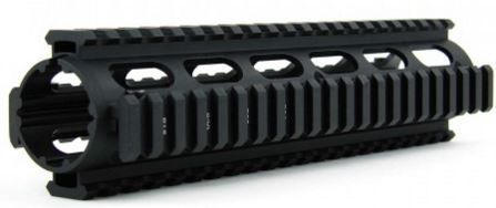 Tacfire AR15 Quad Rail 9in 2-Piece Drop-In Black - Tacfire