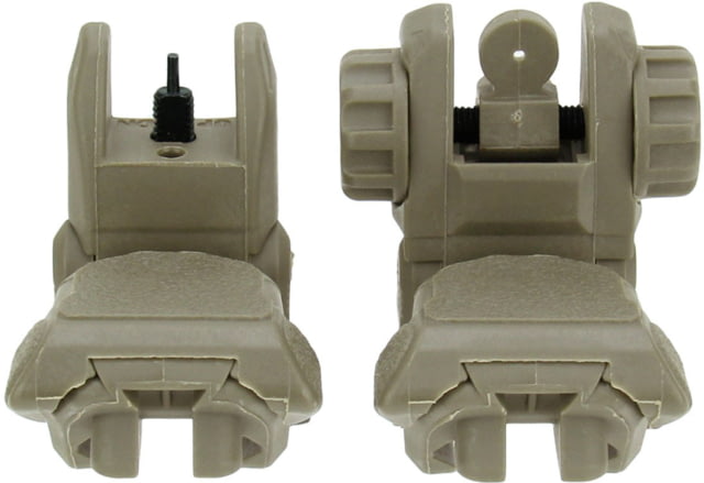 Tacfire TacFire Same Plane Top Mounted Deployable Front and Rear Sight Tan IS008F