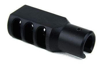 Tacfire Ruger 10/22 Muzzle Brake w/Set Screw Hard Anodized Aluminum Black - Tacfire