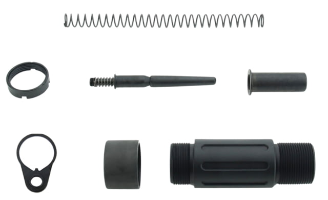 TacFire Short Pistol Buffer Tube Kit w/ QD Endplate 3.5 in Black Small