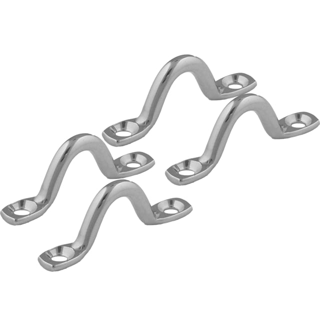 TACO Marine Stainless Steel Eye Straps 4 Pack Stamped