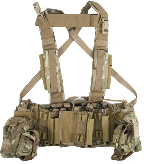 Tactical Assault Gear Intrepid Chest Rig w/Grenade & Mag Pouches - Multicam - Tactical Assault Gear