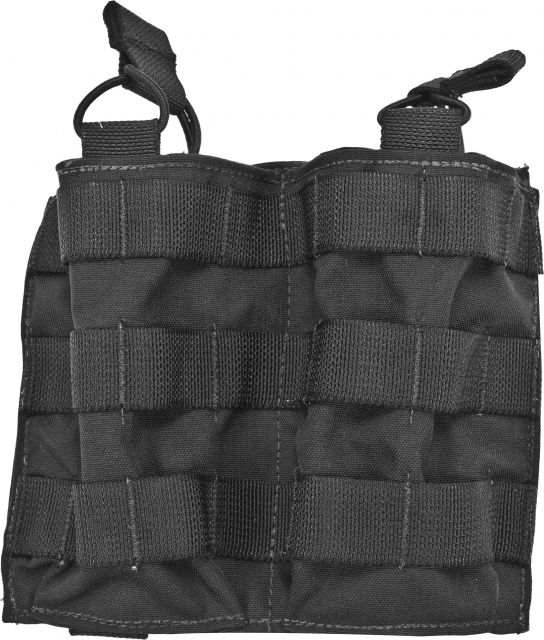 Tactical Assault Gear MOLLE Double Shingle 2 Magazine Pouch Black - Tactical Assault Gear