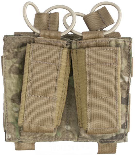 Tactical Assault Gear MOLLE Shingle/Pistol Enhanced 2 Mag Pouch Multicam - Tactical Assault Gear