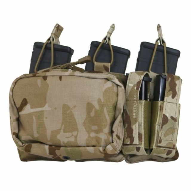 Tactical Assault Gear MOLLE Triple Mag/Pistol/Utility Pouch Mc Arid - Tactical Assault Gear