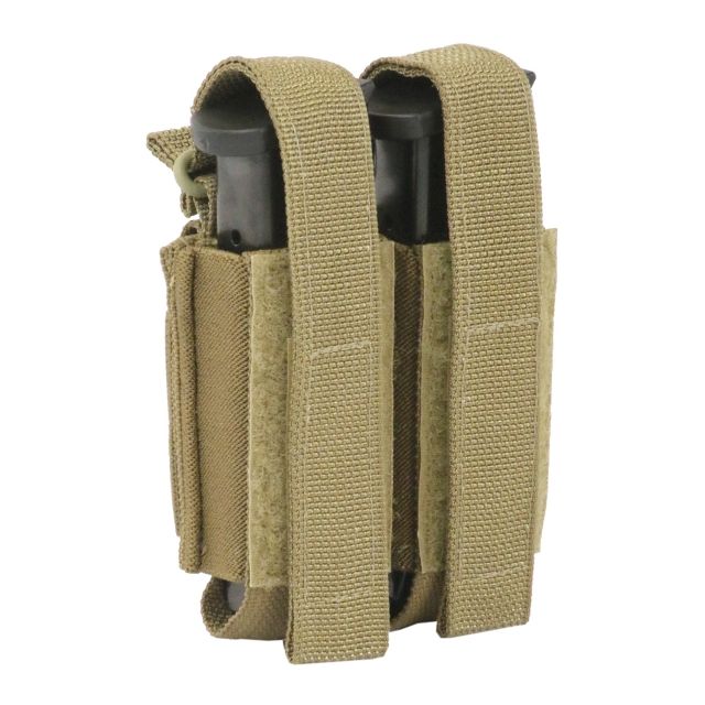 Tactical Assault Gear TAG Double Multi-Caliber Pistol Pouch Coyote Tan - Tactical Assault Gear