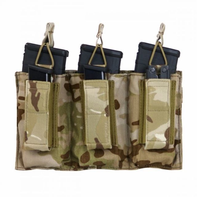 Tactical Assault Gear TAG MOLLE Shingle-Pistol Enhanced 3 Mag Pouch Mc Arid - Tactical Assault Gear