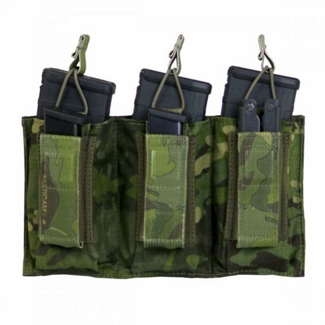 Tactical Assault Gear TAG MOLLE Shingle-Pistol Enhanced 3 Mag Pouch Mc Tropic - Tactical Assault Gear