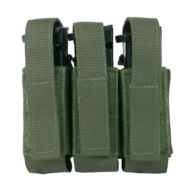 Tactical Assault Gear Triple Multi-Caliber Pistol Pouch Ranger Green - Tactical Assault Gear
