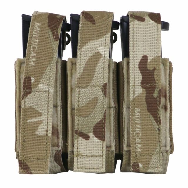 Tactical Assault Gear Triple Multi-Caliber Pistol Pouch Mc Arid - Tactical Assault Gear