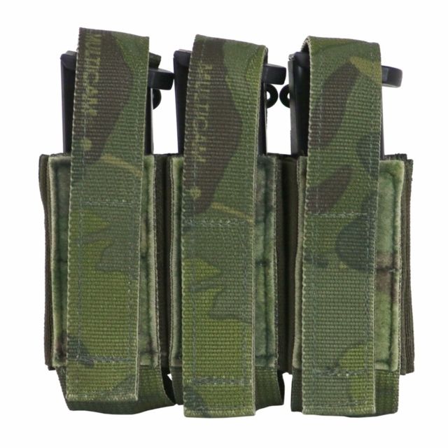 Tactical Assault Gear Triple Multi-Caliber Pistol Pouch Mc Tropic - Tactical Assault Gear