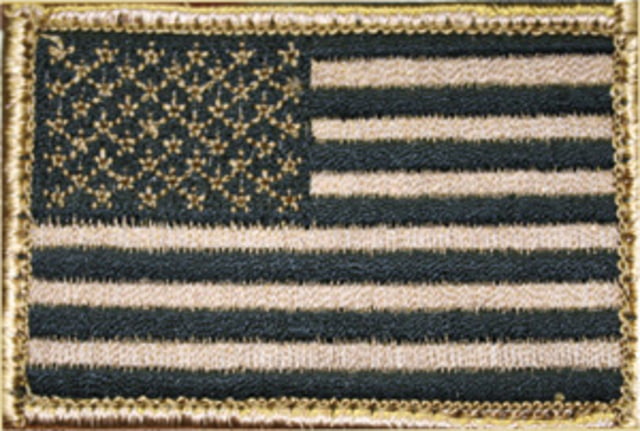 Tactical Assault Gear USA Flag Patch Left Desert Tan - Tactical Assault Gear