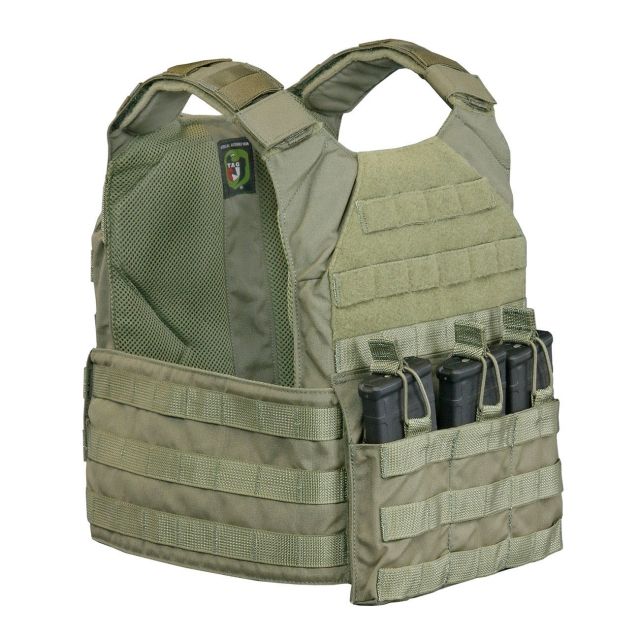 Tactical Assault Gear Vanguard Plate Carrier Set w/ Standard Cummerbund Ranger Green XL - Tactical Assault Gear