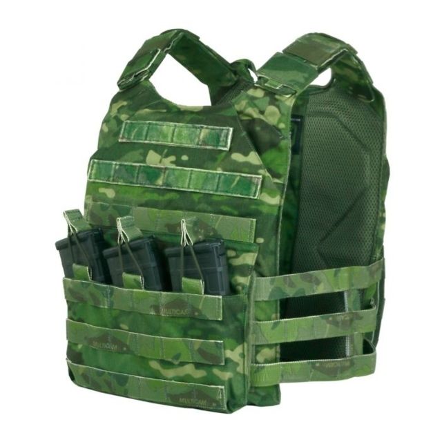 Tactical Assault Gear Vanguard Skeletal Plate Carrier Set w/Cummerbund Medium Mc Tropic - Tactical Assault Gear