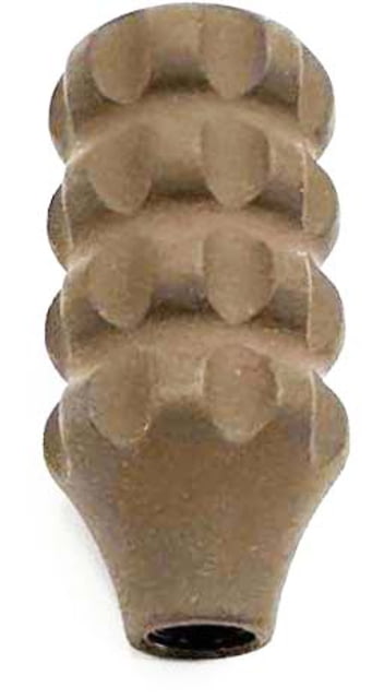 Tactical Precision Manufacturing Aluminum Grenade Bolt Knob Flat Dark Earth - Tactical Precision Manufacturing