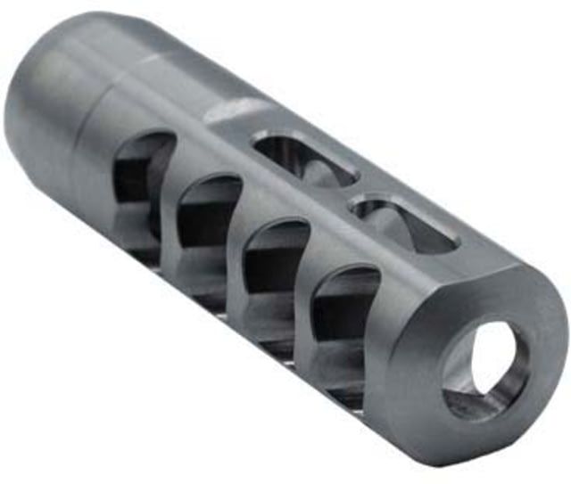 Tactical Precision Manufacturing Titanium Self Timing Side Ported 6.5mm  Muzzle Brake Polished Titanium - Tactical Precision Manufacturing