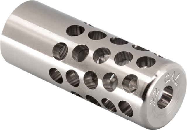 Tactical Precision Manufacturing TPM 22 Cal 1/2x28 Titanium Muzzle Brake Polished Titanium 1/2x28 - Tactical Precision Manufacturing