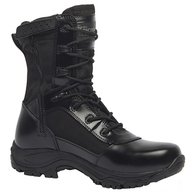 Tactical Research by Belleville Class-A 8in Hot Weather High Shine Side Zip Boot - Men's Black Wide 7.5 TR908Z 075W