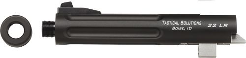 Tactical Solutions Trail-Lite 5.5in Browning Buckmark Pistol Threaded Barrel Fluted Matte Black