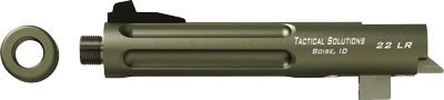 USED Tactical Solutions Trail-Lite 5.5in Browning Buckmark Pistol Threaded Barrel Fluted Matte OD Green TL55TEMODRF EDEMO2 Condition Parts - Tactical Solutions