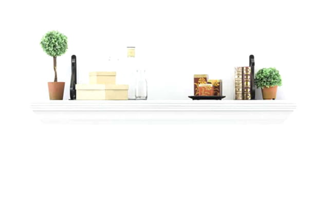 Top Locking Shelf w/ Rope Trim White - Tactical Walls