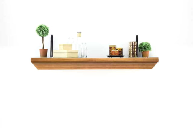 Top Locking Shelf w/ Standard Trim Early American - Tactical Walls