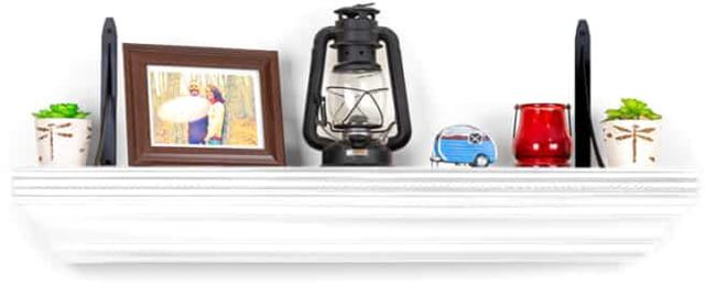 Tactical Walls 825 Top Locking Shelf w/ Standard Trim Standard Foam White - Tactical Walls