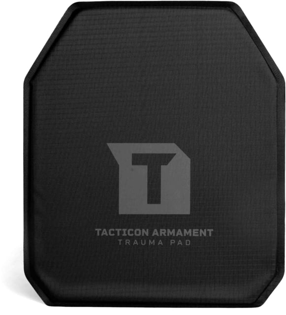 Tacticon Armament Body Armor Trauma Pads 11x14 in SAPI Cut Black - Tacticon Armament