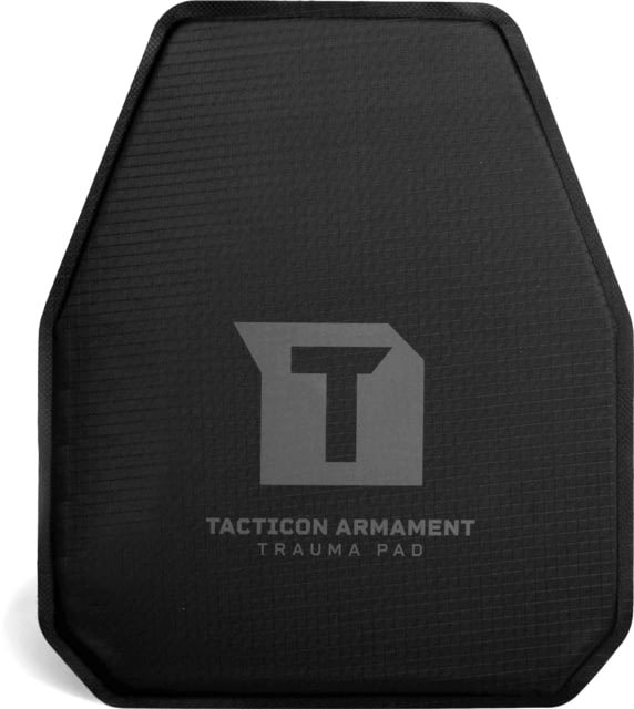 Tacticon Armament Body Armor Trauma Pads 11x14 in Swimmer Cut Black - Tacticon Armament