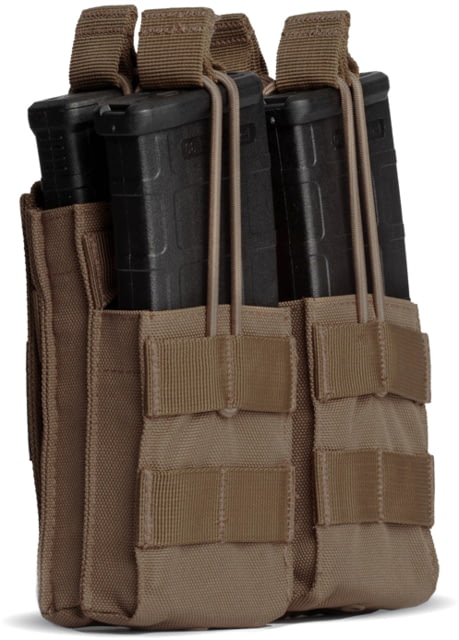 Tacticon Armament Double Rifle Stacker Mag Pouch Coyote Brown - Tacticon Armament