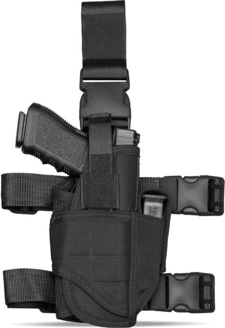 Tacticon Armament Universal Drop Leg Holster Left Handed Black - Tacticon Armament