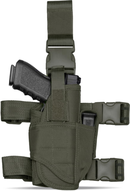 Tacticon Armament Universal Drop Leg Holster Left Handed Ranger Green - Tacticon Armament
