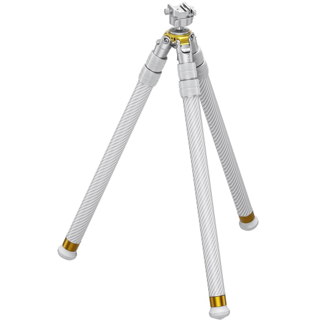 Tactique T3 Trinity 3-Section Inverted Tripod w/Low Profile Rifle Head 3-65.35in Silver - Tactique