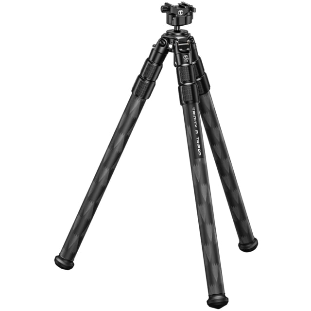 Tactique T3 Trinity M 3-Section Inverted Tripod w/Low Profile Rifle Head 3.75-58in Black - Tactique