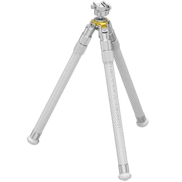 Tactique T3 Trinity M 3-Section Inverted Tripod w/Low Profile Rifle Head 3.75-58in Silver - Tactique