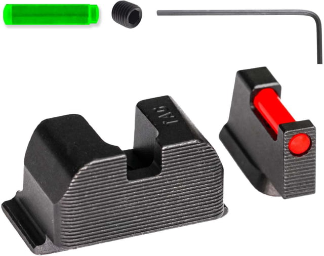 Tag Precision CZ P10TSH OR Pistol Sights Fiber Optic P10 Black - Tag Precision