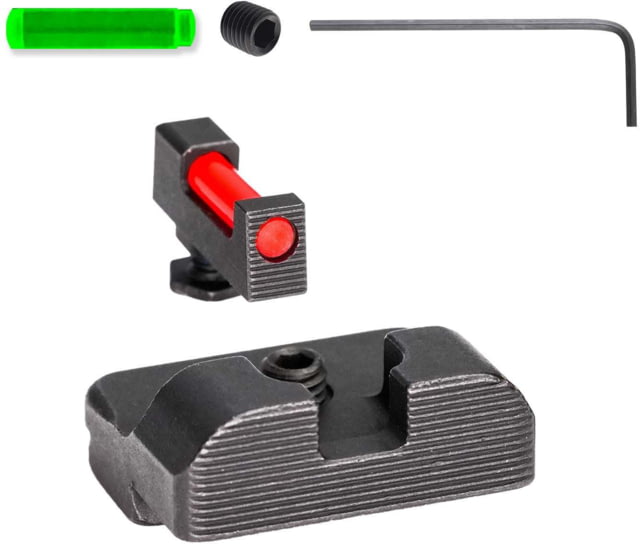 Tag Precision Glock TSH TAC 9MM/.40 S&W Pistol Sights Fiber Optic 17/17L 19/19X 22 23 24 26 27 33 34 35 39 45 47 Black - Tag Precision