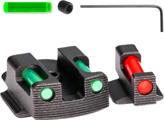 Tag Precision Kimber Micro 9 TSF TAC Pistol Sights Fiber Optic 1911 Black - Tag Precision
