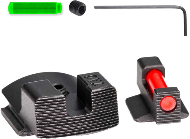 Tag Precision Kimber Micro 9 TSH TAC Pistol Sights Fiber Optic 1911 Black - Tag Precision