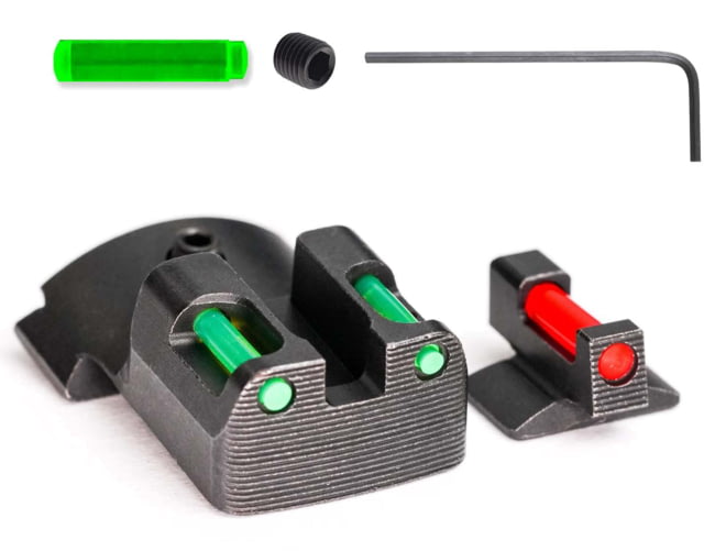 Tag Precision Kimber TSF TAC Pistol Sights Fiber Optic 1911 Black - Tag Precision